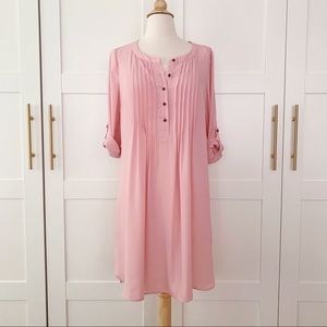 Daniel Rainn Pink Loose Tunic Dress